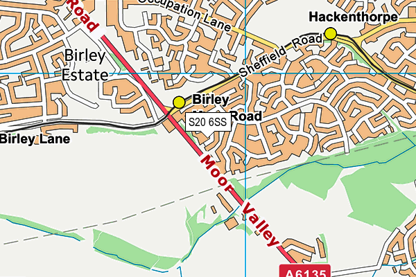 S20 6SS map - OS VectorMap District (Ordnance Survey) S20 6SS map - OS VectorMap District (Ordnance Survey)