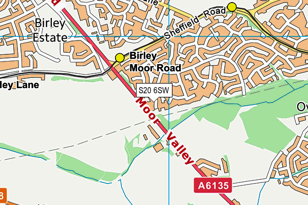 S20 6SW map - OS VectorMap District (Ordnance Survey) S20 6SW map - OS VectorMap District (Ordnance Survey)