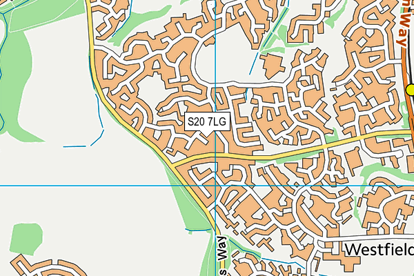 S20 7LG map - OS VectorMap District (Ordnance Survey) S20 7LG map - OS VectorMap District (Ordnance Survey)