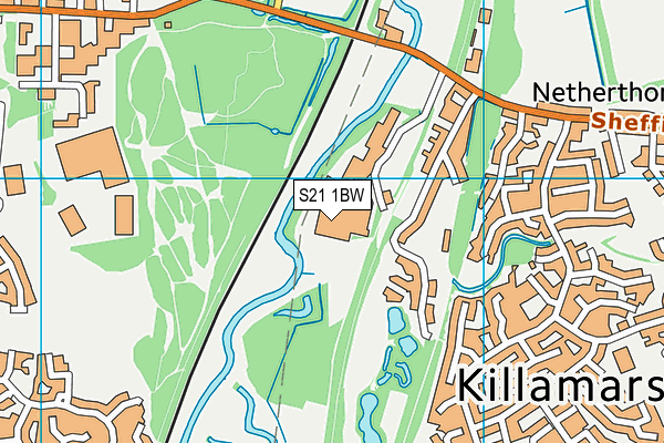 S21 1BW map - OS VectorMap District (Ordnance Survey) S21 1BW map - OS VectorMap District (Ordnance Survey)