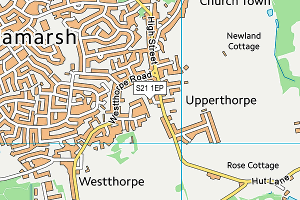 S21 1EP map - OS VectorMap District (Ordnance Survey) S21 1EP map - OS VectorMap District (Ordnance Survey)