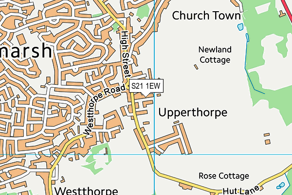 S21 1EW map - OS VectorMap District (Ordnance Survey) S21 1EW map - OS VectorMap District (Ordnance Survey)