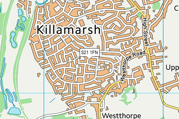 S21 1FN map - OS VectorMap District (Ordnance Survey) S21 1FN map - OS VectorMap District (Ordnance Survey)
