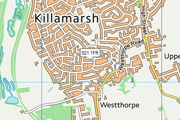 S21 1FR map - OS VectorMap District (Ordnance Survey) S21 1FR map - OS VectorMap District (Ordnance Survey)