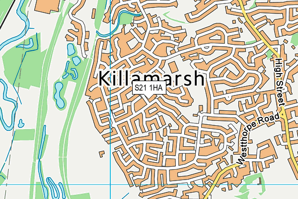 S21 1HA map - OS VectorMap District (Ordnance Survey) S21 1HA map - OS VectorMap District (Ordnance Survey)