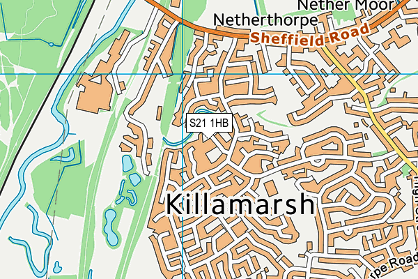 S21 1HB map - OS VectorMap District (Ordnance Survey) S21 1HB map - OS VectorMap District (Ordnance Survey)