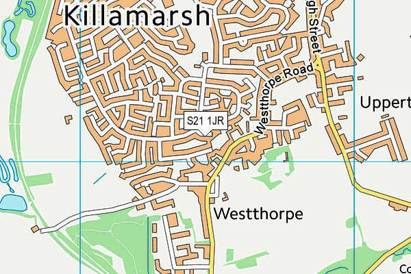 S21 1JR map - OS VectorMap District (Ordnance Survey) S21 1JR map - OS VectorMap District (Ordnance Survey)