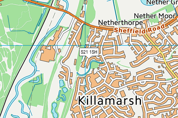 S21 1SH map - OS VectorMap District (Ordnance Survey) S21 1SH map - OS VectorMap District (Ordnance Survey)