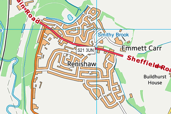 S21 3UN map - OS VectorMap District (Ordnance Survey) S21 3UN map - OS VectorMap District (Ordnance Survey)