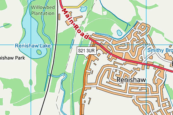 S21 3UR map - OS VectorMap District (Ordnance Survey) S21 3UR map - OS VectorMap District (Ordnance Survey)