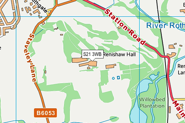S21 3WB map - OS VectorMap District (Ordnance Survey) S21 3WB map - OS VectorMap District (Ordnance Survey)