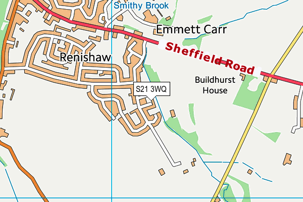 S21 3WQ map - OS VectorMap District (Ordnance Survey) S21 3WQ map - OS VectorMap District (Ordnance Survey)