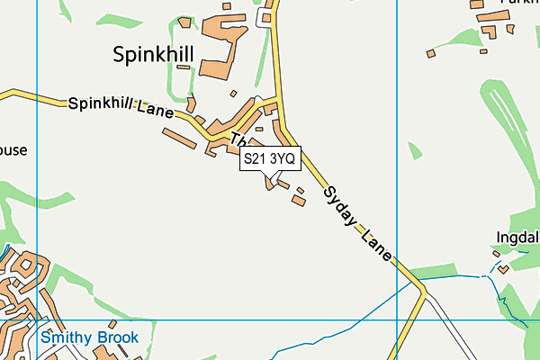 S21 3YQ map - OS VectorMap District (Ordnance Survey) S21 3YQ map - OS VectorMap District (Ordnance Survey)