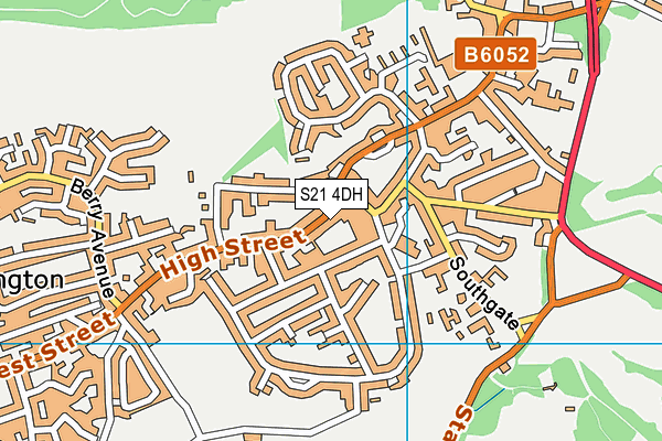 S21 4DH map - OS VectorMap District (Ordnance Survey) S21 4DH map - OS VectorMap District (Ordnance Survey)
