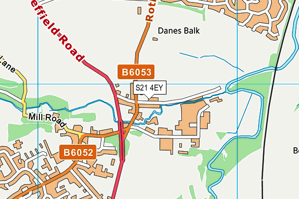 S21 4EY map - OS VectorMap District (Ordnance Survey) S21 4EY map - OS VectorMap District (Ordnance Survey)