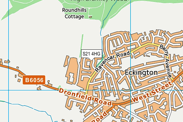 S21 4HG map - OS VectorMap District (Ordnance Survey) S21 4HG map - OS VectorMap District (Ordnance Survey)