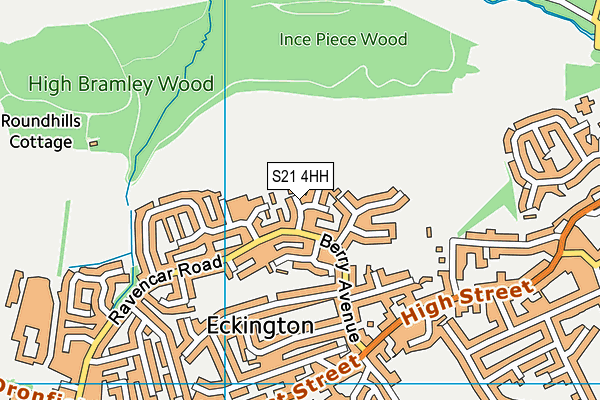 S21 4HH map - OS VectorMap District (Ordnance Survey) S21 4HH map - OS VectorMap District (Ordnance Survey)