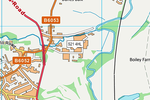 S21 4HL map - OS VectorMap District (Ordnance Survey) S21 4HL map - OS VectorMap District (Ordnance Survey)