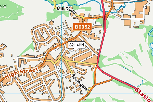 S21 4HN map - OS VectorMap District (Ordnance Survey) S21 4HN map - OS VectorMap District (Ordnance Survey)