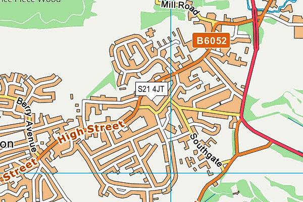 S21 4JT map - OS VectorMap District (Ordnance Survey) S21 4JT map - OS VectorMap District (Ordnance Survey)