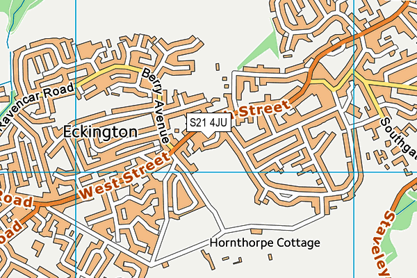S21 4JU map - OS VectorMap District (Ordnance Survey) S21 4JU map - OS VectorMap District (Ordnance Survey)