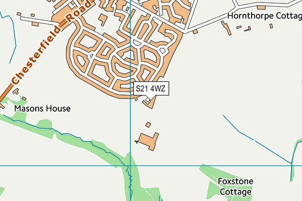 S21 4WZ map - OS VectorMap District (Ordnance Survey) S21 4WZ map - OS VectorMap District (Ordnance Survey)