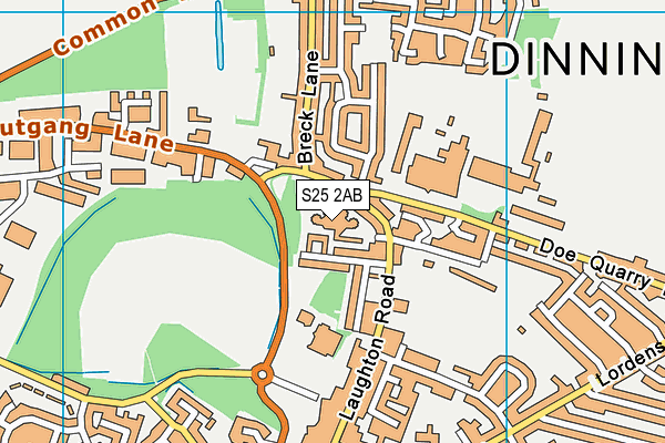 S25 2AB map - OS VectorMap District (Ordnance Survey) S25 2AB map - OS VectorMap District (Ordnance Survey)