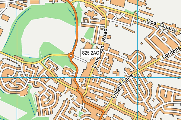 S25 2AG map - OS VectorMap District (Ordnance Survey) S25 2AG map - OS VectorMap District (Ordnance Survey)