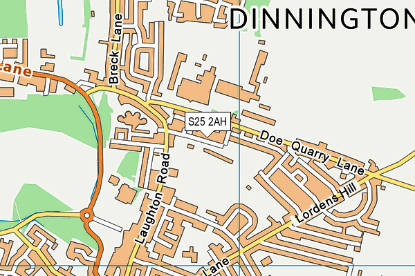 S25 2AH map - OS VectorMap District (Ordnance Survey) S25 2AH map - OS VectorMap District (Ordnance Survey)