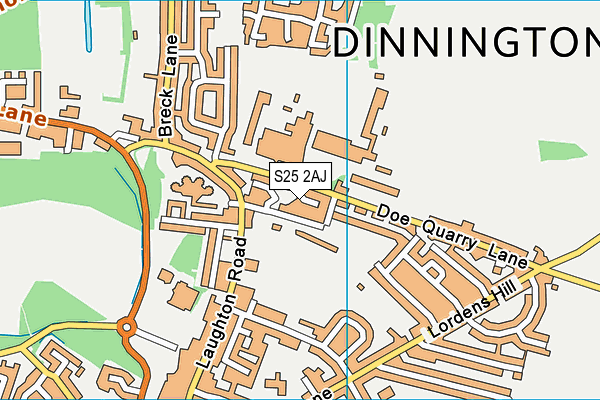 S25 2AJ map - OS VectorMap District (Ordnance Survey) S25 2AJ map - OS VectorMap District (Ordnance Survey)