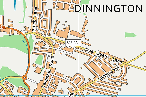 S25 2AL map - OS VectorMap District (Ordnance Survey) S25 2AL map - OS VectorMap District (Ordnance Survey)