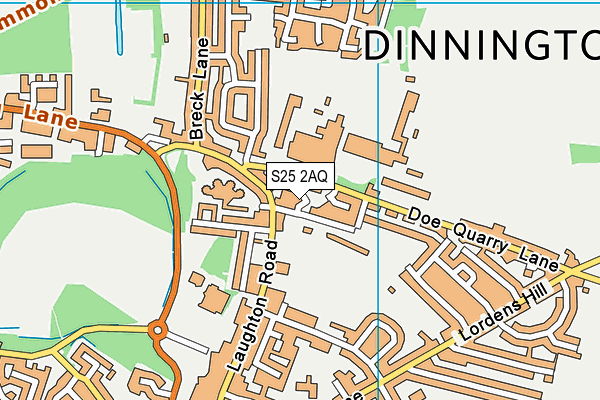 S25 2AQ map - OS VectorMap District (Ordnance Survey) S25 2AQ map - OS VectorMap District (Ordnance Survey)