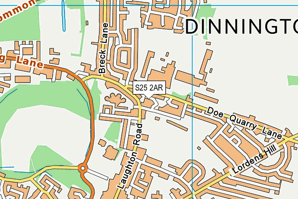 S25 2AR map - OS VectorMap District (Ordnance Survey) S25 2AR map - OS VectorMap District (Ordnance Survey)