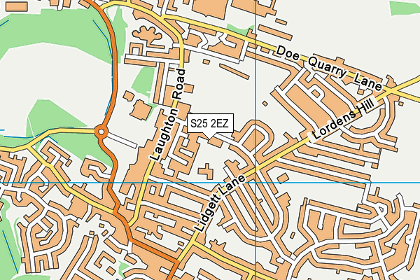 S25 2EZ map - OS VectorMap District (Ordnance Survey) S25 2EZ map - OS VectorMap District (Ordnance Survey)