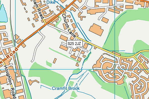 S25 2JZ map - OS VectorMap District (Ordnance Survey) S25 2JZ map - OS VectorMap District (Ordnance Survey)
