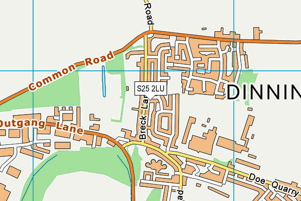 S25 2LU map - OS VectorMap District (Ordnance Survey) S25 2LU map - OS VectorMap District (Ordnance Survey)
