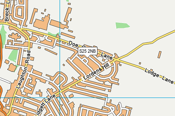 S25 2NB map - OS VectorMap District (Ordnance Survey) S25 2NB map - OS VectorMap District (Ordnance Survey)