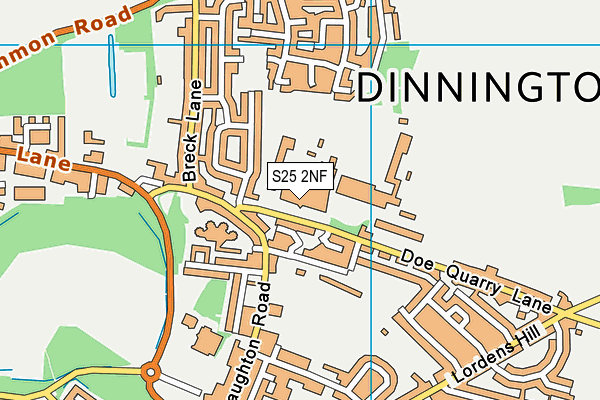 S25 2NF map - OS VectorMap District (Ordnance Survey) S25 2NF map - OS VectorMap District (Ordnance Survey)