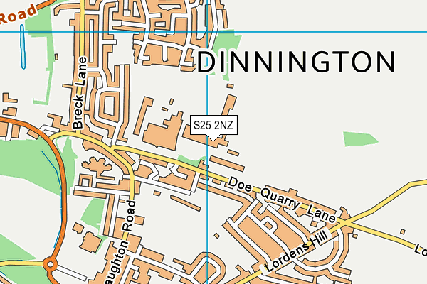 S25 2NZ map - OS VectorMap District (Ordnance Survey) S25 2NZ map - OS VectorMap District (Ordnance Survey)