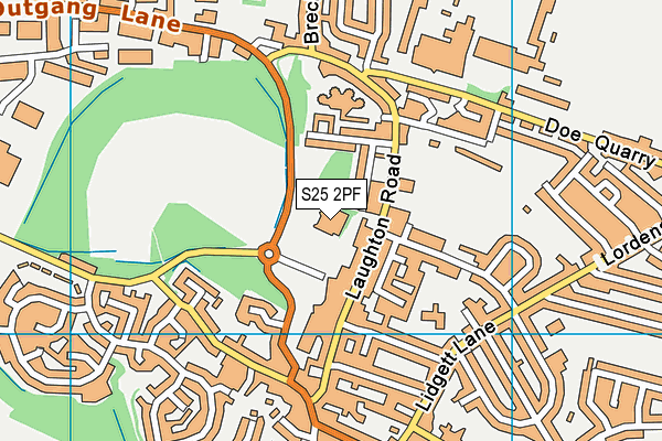 S25 2PF map - OS VectorMap District (Ordnance Survey) S25 2PF map - OS VectorMap District (Ordnance Survey)