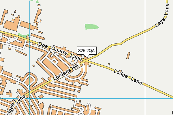 S25 2QA map - OS VectorMap District (Ordnance Survey) S25 2QA map - OS VectorMap District (Ordnance Survey)