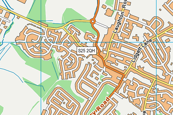 S25 2QH map - OS VectorMap District (Ordnance Survey) S25 2QH map - OS VectorMap District (Ordnance Survey)