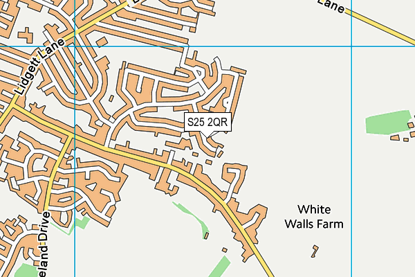S25 2QR map - OS VectorMap District (Ordnance Survey) S25 2QR map - OS VectorMap District (Ordnance Survey)