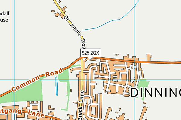 S25 2QX map - OS VectorMap District (Ordnance Survey) S25 2QX map - OS VectorMap District (Ordnance Survey)