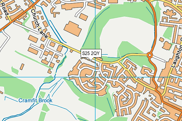 S25 2QY map - OS VectorMap District (Ordnance Survey) S25 2QY map - OS VectorMap District (Ordnance Survey)