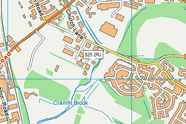 S25 2RJ map - OS VectorMap District (Ordnance Survey) S25 2RJ map - OS VectorMap District (Ordnance Survey)