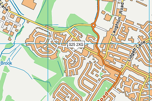 S25 2XG map - OS VectorMap District (Ordnance Survey) S25 2XG map - OS VectorMap District (Ordnance Survey)