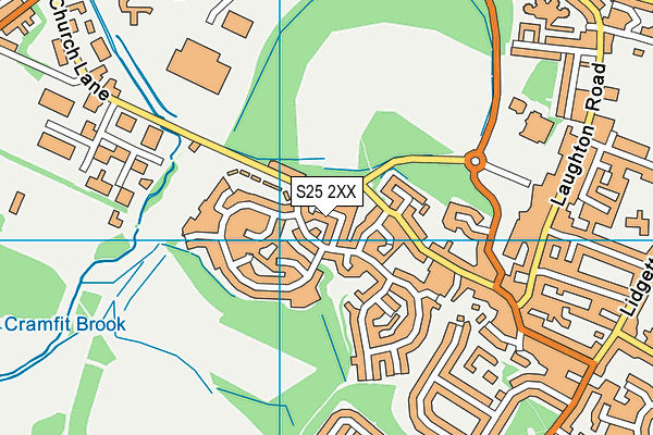 S25 2XX map - OS VectorMap District (Ordnance Survey) S25 2XX map - OS VectorMap District (Ordnance Survey)