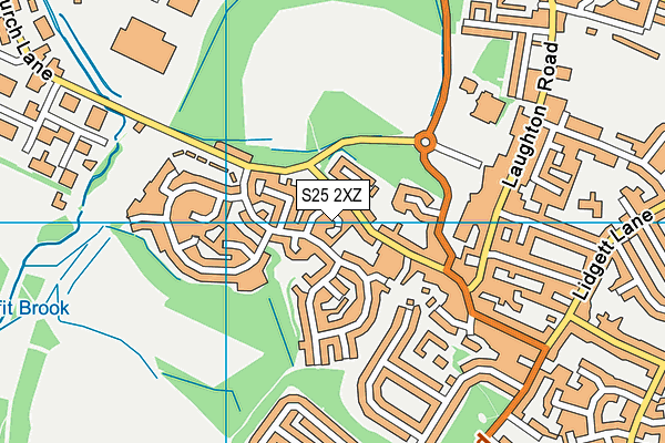S25 2XZ map - OS VectorMap District (Ordnance Survey) S25 2XZ map - OS VectorMap District (Ordnance Survey)