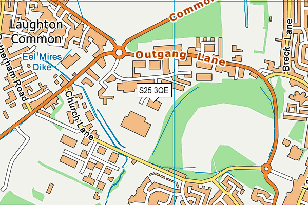 S25 3QE map - OS VectorMap District (Ordnance Survey) S25 3QE map - OS VectorMap District (Ordnance Survey)